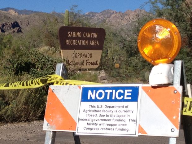 Shutdown affects parks
